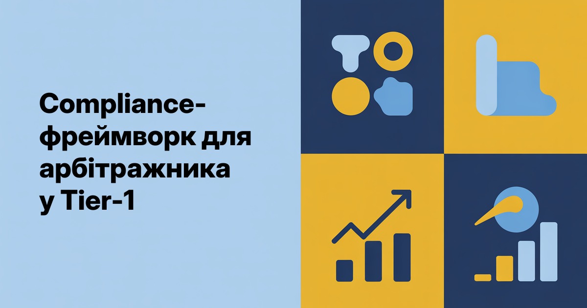 Compliance-фреймворк для арбітражника у Tier-1