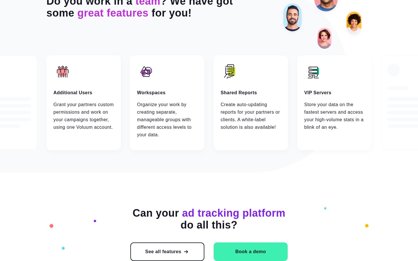 Головна сторінка Voluum